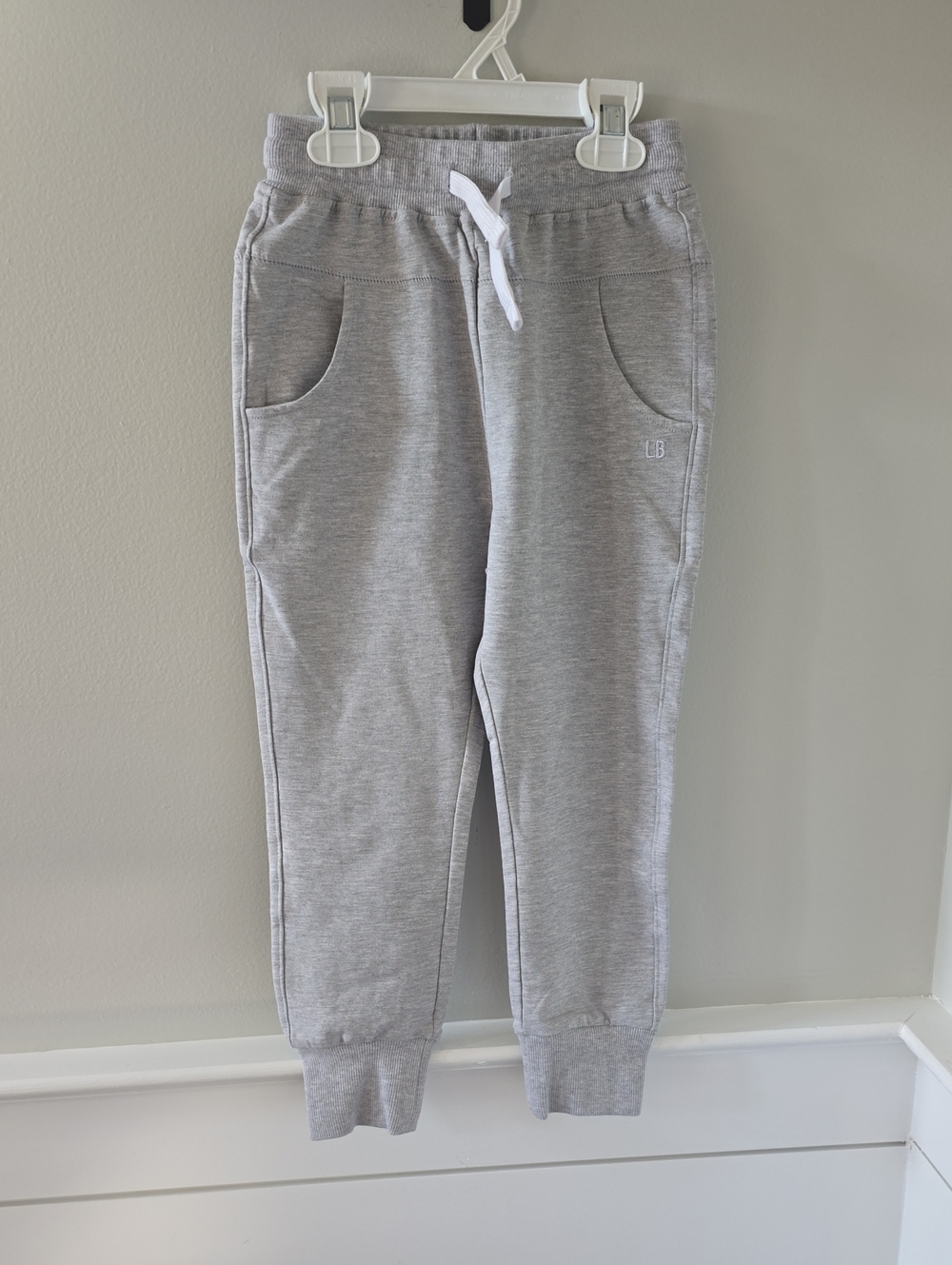 Little Bipsy Light Gray Kids Jogger Sweatpants